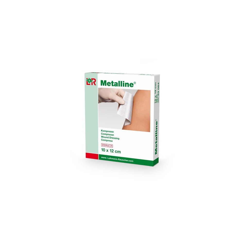 METALLINE compresses 10x12cm stériles 50 sach METALLINE compresses 10x12cm stériles 50 sach