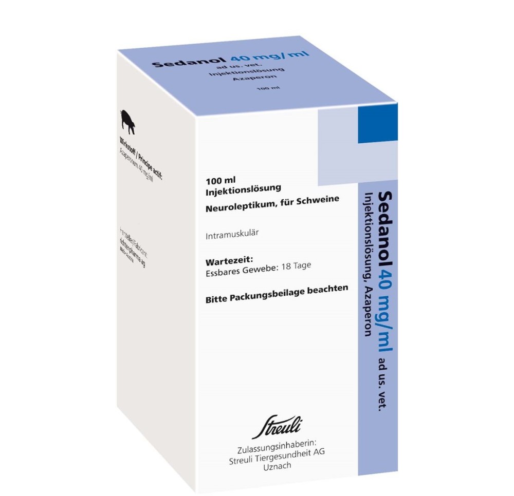 SEDANOL sol inj 40 mg/ml ad us vet fl 100 ml