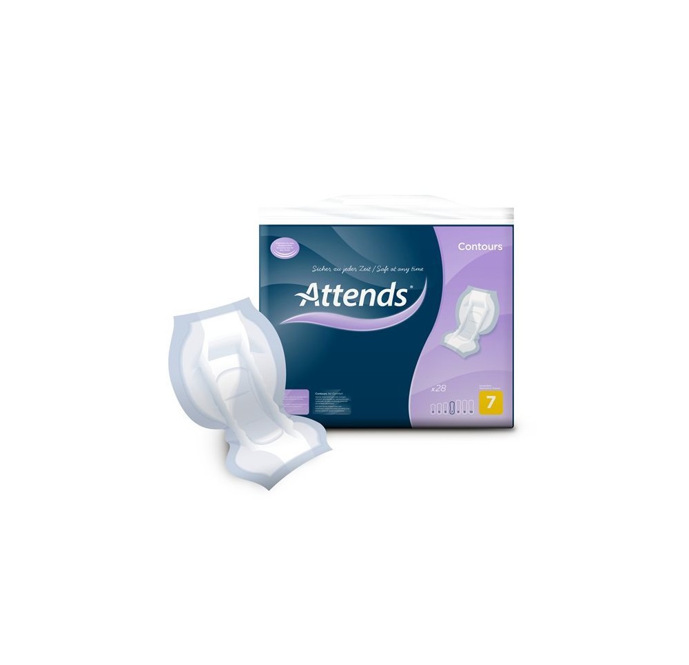 ATTENDS CONTOURS 7 regular lange 28 pce