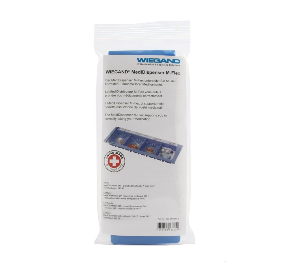 WIEGAND MediDistributeur M-Flex 22.8x8.1cm 7 sépar
