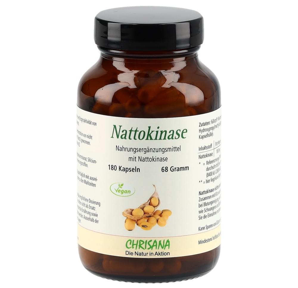 CHRISANA Nattokinase caps bte 180 pce CHRISANA Nattokinase caps bte 180 pce