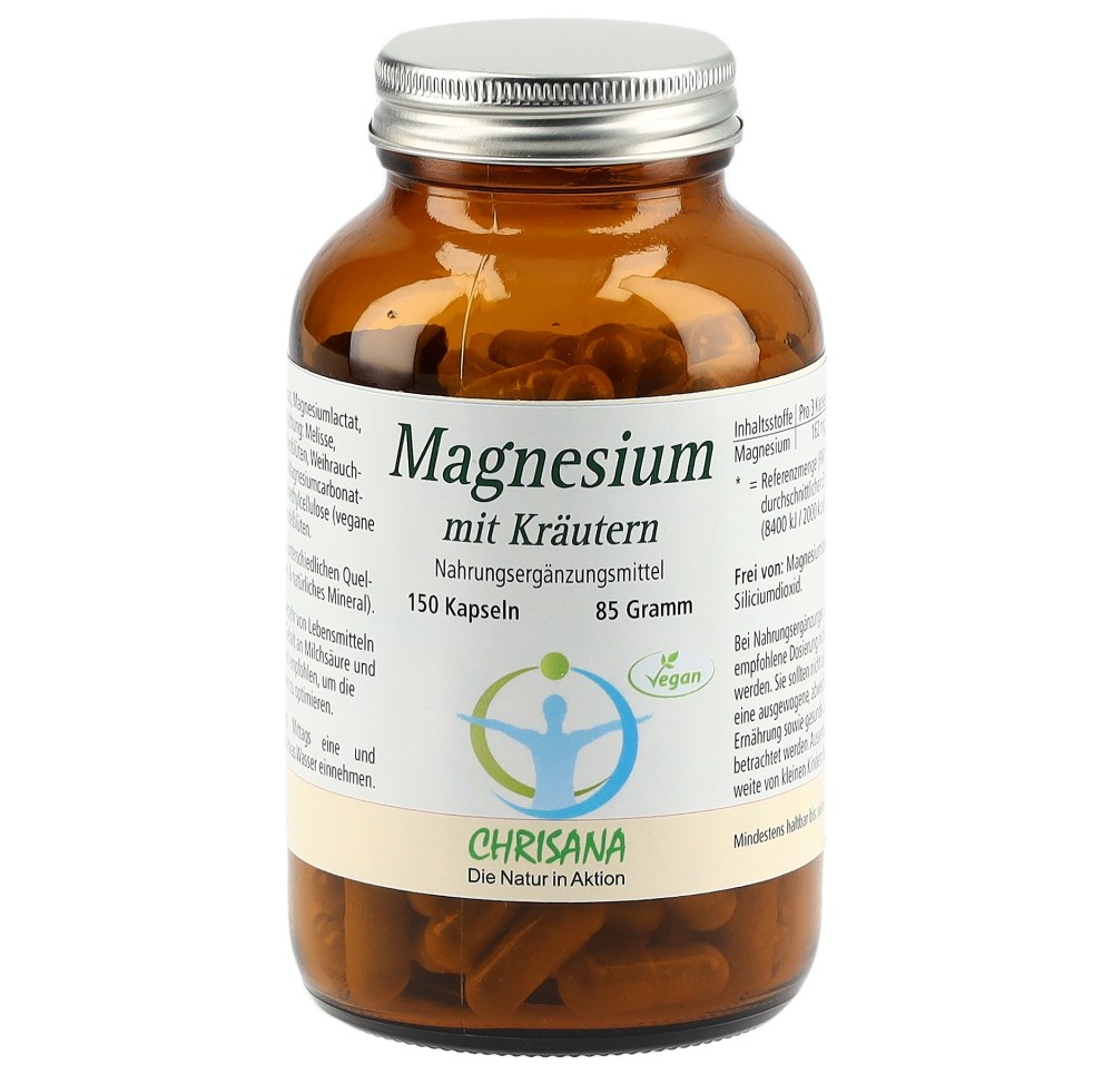 CHRISANA Magnésium aux herbes caps bte 150 pce CHRISANA Magnésium aux herbes caps bte 150 pce