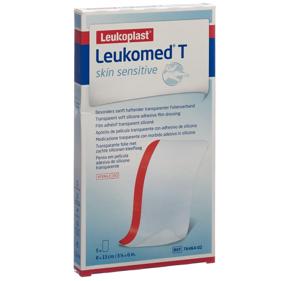 LEUKOMED T skin sensitive 8x15cm 5 pce LEUKOMED T skin sensitive 8x15cm 5 pce