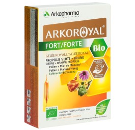 ARKOROYAL gelée royale fort bio 20 amp buv 10 ml