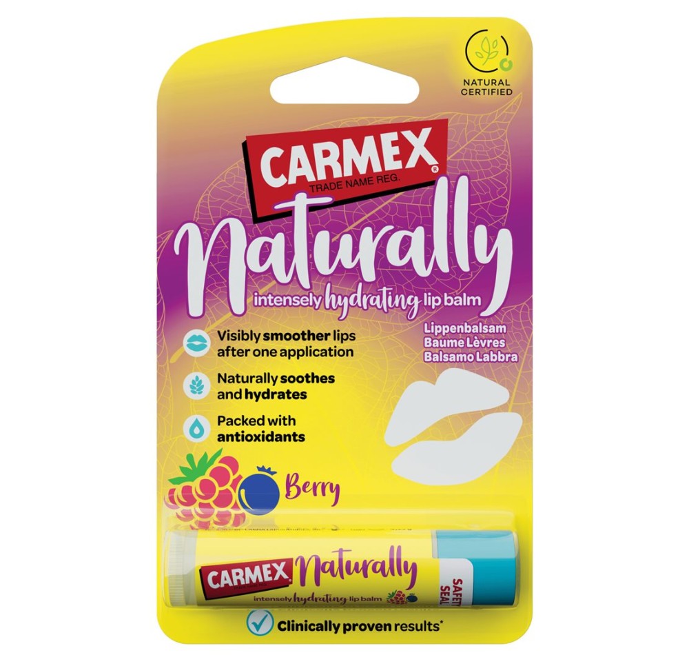 CARMEX baume lèvres Naturally berry stick 4.25 g