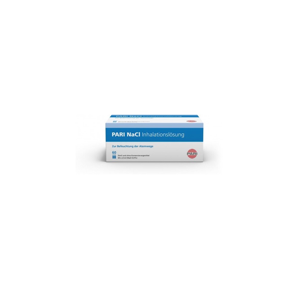 PARI NaCl 0.9 % solution inhalation 60 amp 2.5 ml