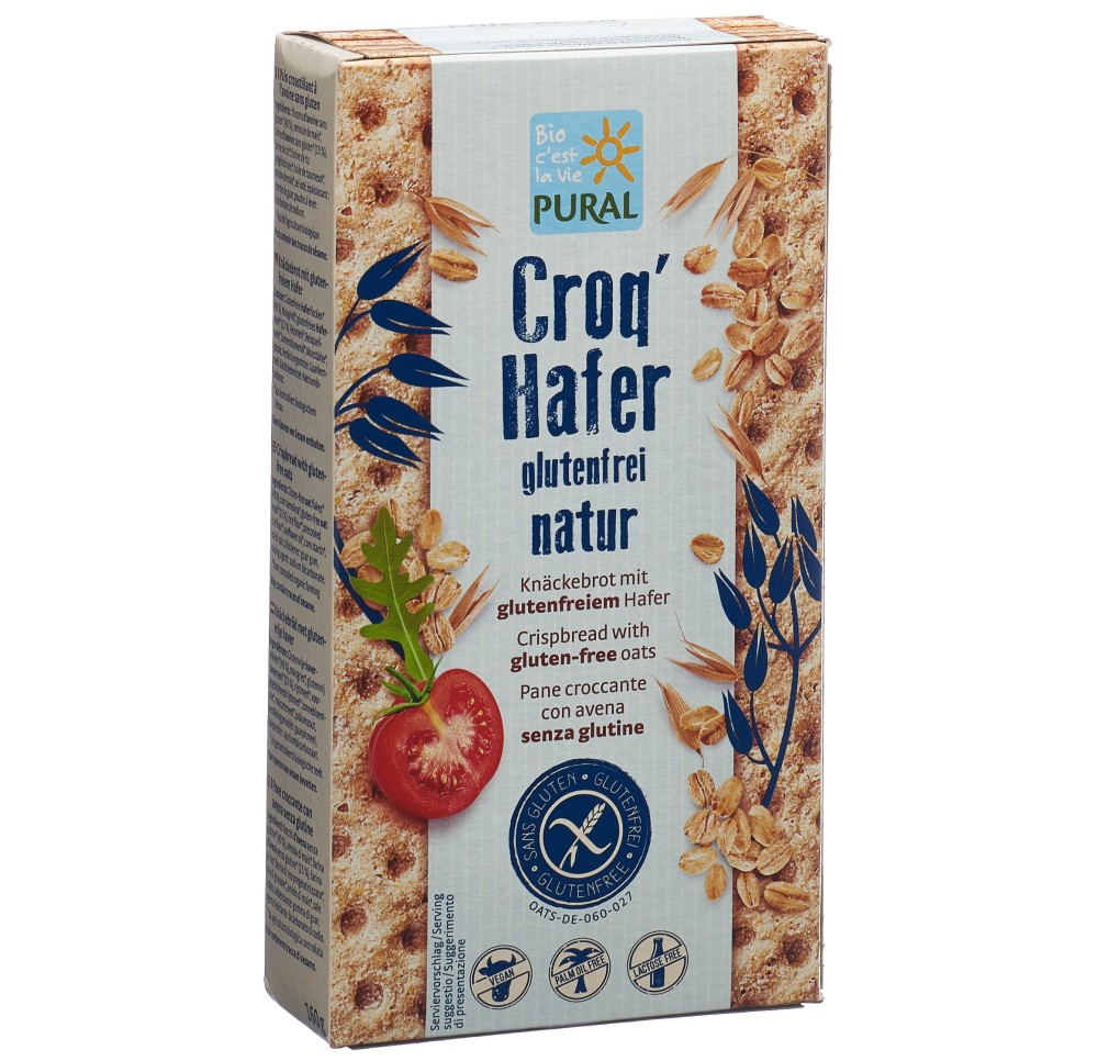 PURAL Croq'avoine nature sans gluten 160 g PURAL Croq'avoine nature sans gluten 160 g