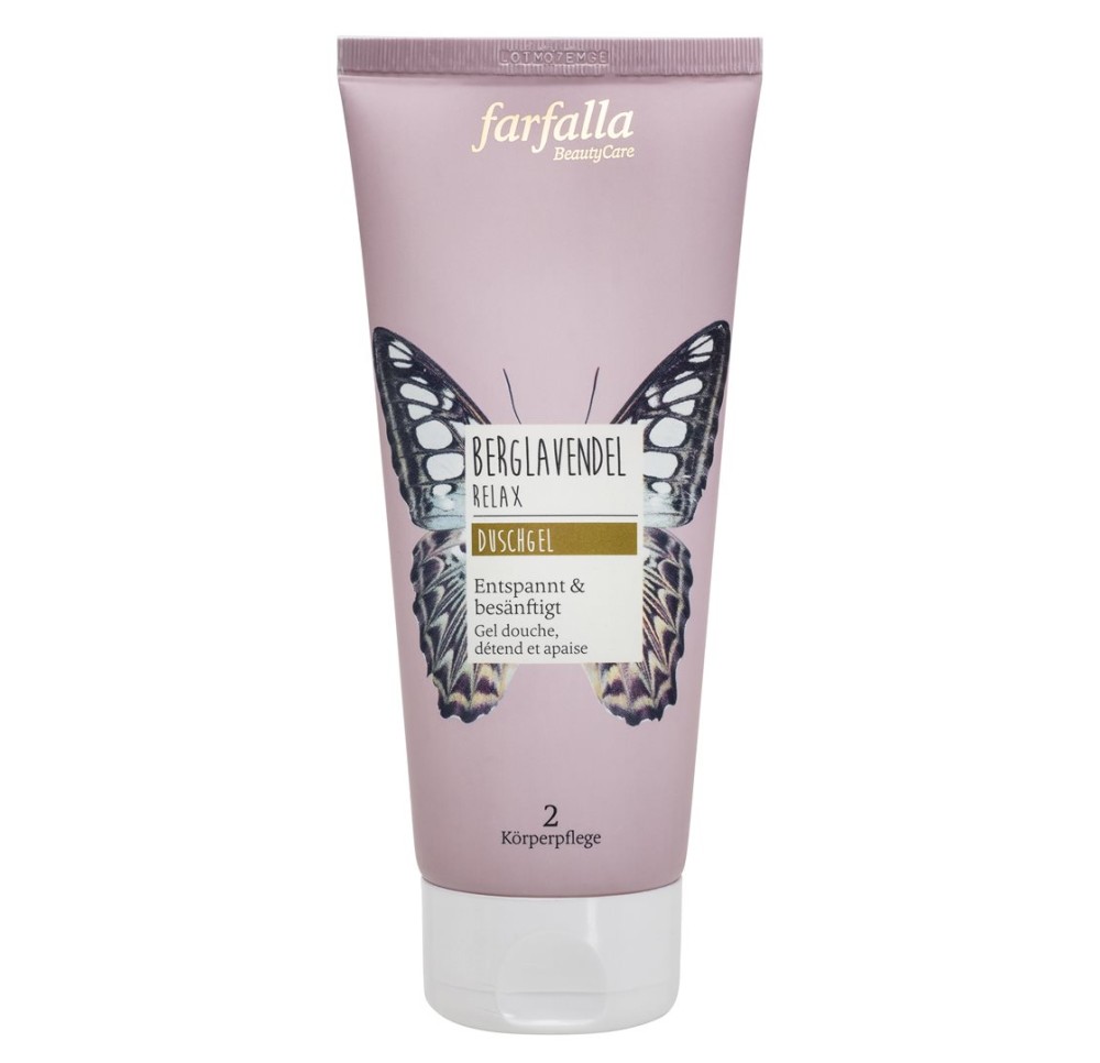 FARFALLA Gel douche lavande montagne Relax 200 ml