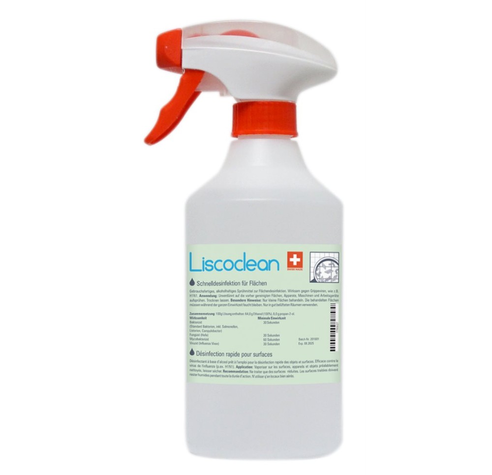 LISCOCLEAN désinfectant surface vaporisat 500 ml