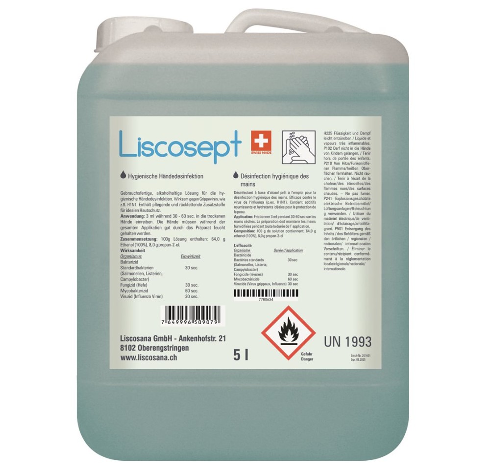 LISCOSEPT désinfectant mains bidon 5000 ml