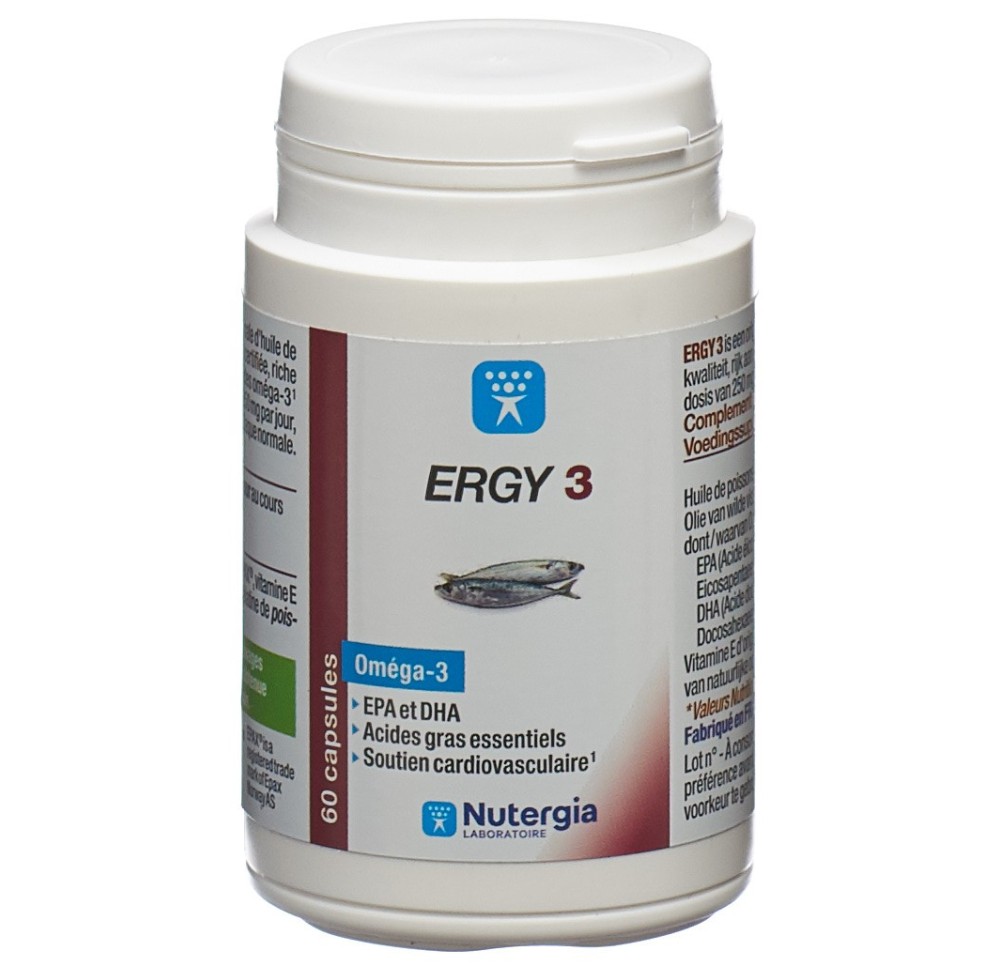 NUTERGIA Ergy 3 caps bte 60 pce NUTERGIA Ergy 3 caps bte 60 pce