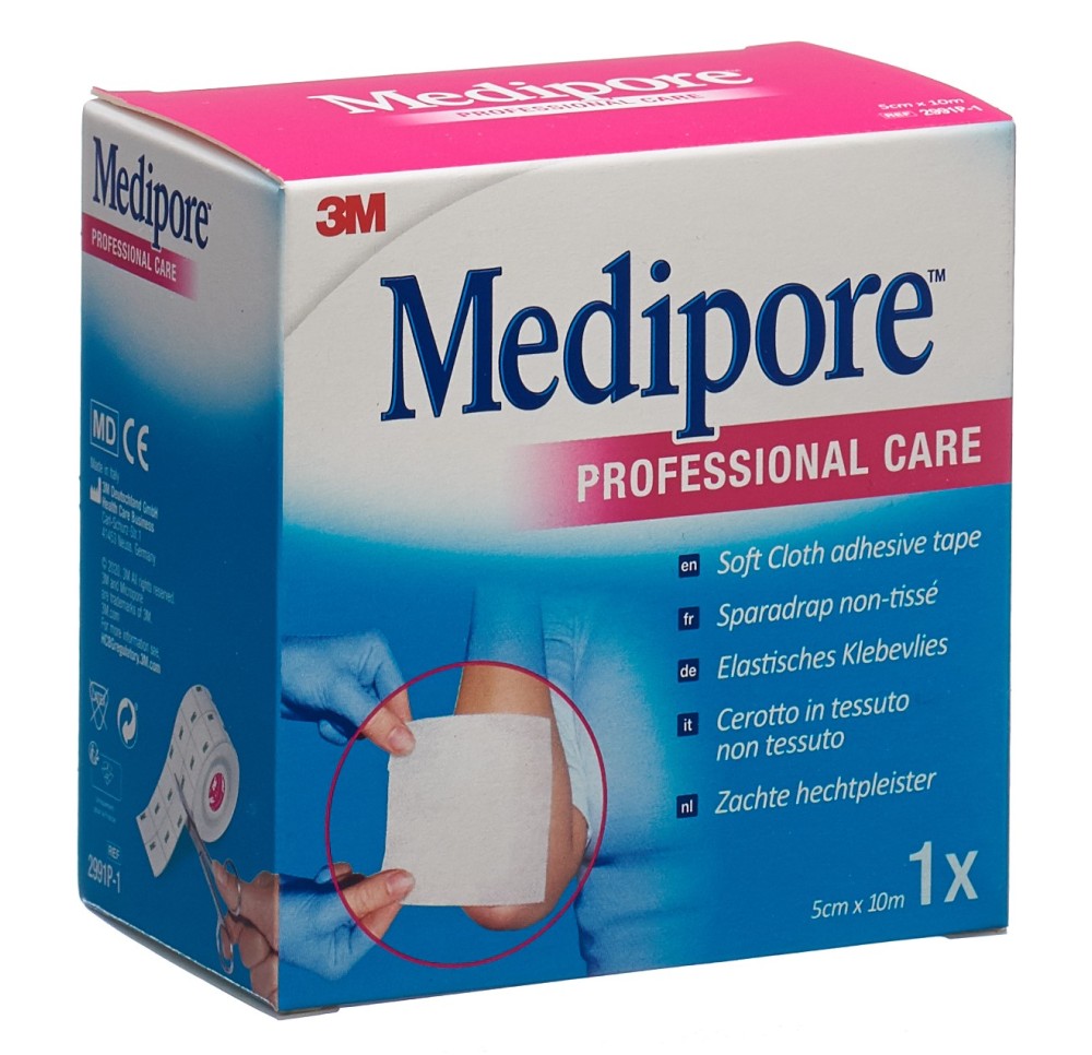 3M MEDIPORE adhésif vlies 5cmx10m liner (nouveau)
