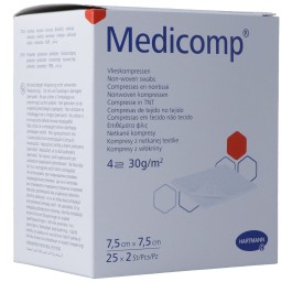 MEDICOMP Bl 4 plié S30 7.5x7.5cm st 25 x 2 pce
