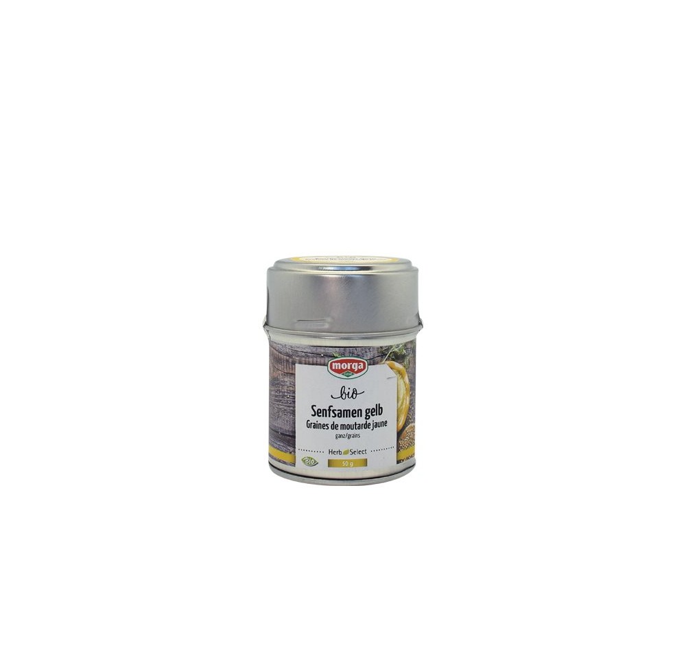 MORGA épice grain moutarde jaune entier bio 75 g