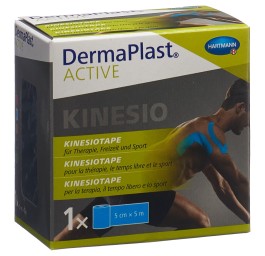 DERMAPLAST Active Kinesiotape 5cmx5m bleu