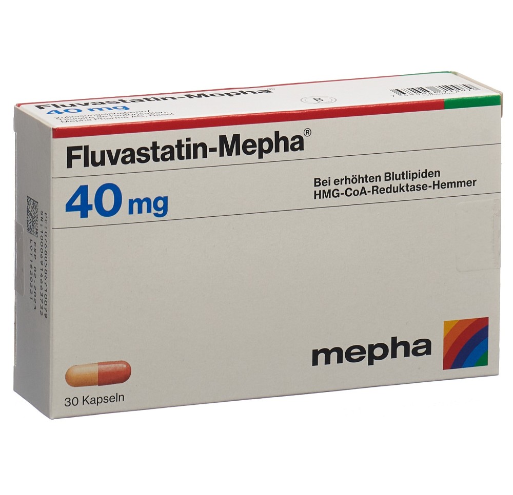 FLUVASTATIN Mepha caps 40 mg 30 pce FLUVASTATIN Mepha caps 40 mg 30 pce