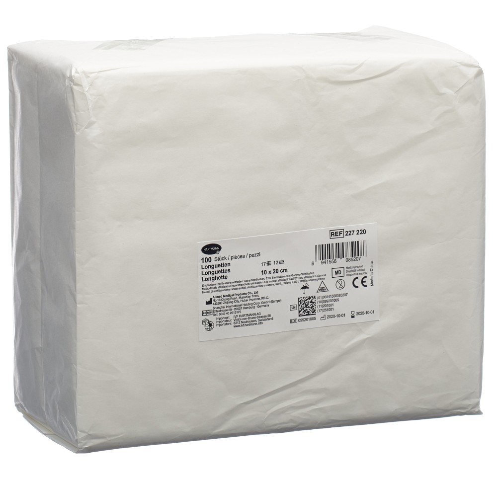 IVF longuette T17 10x20cm 12couche 100 pce
