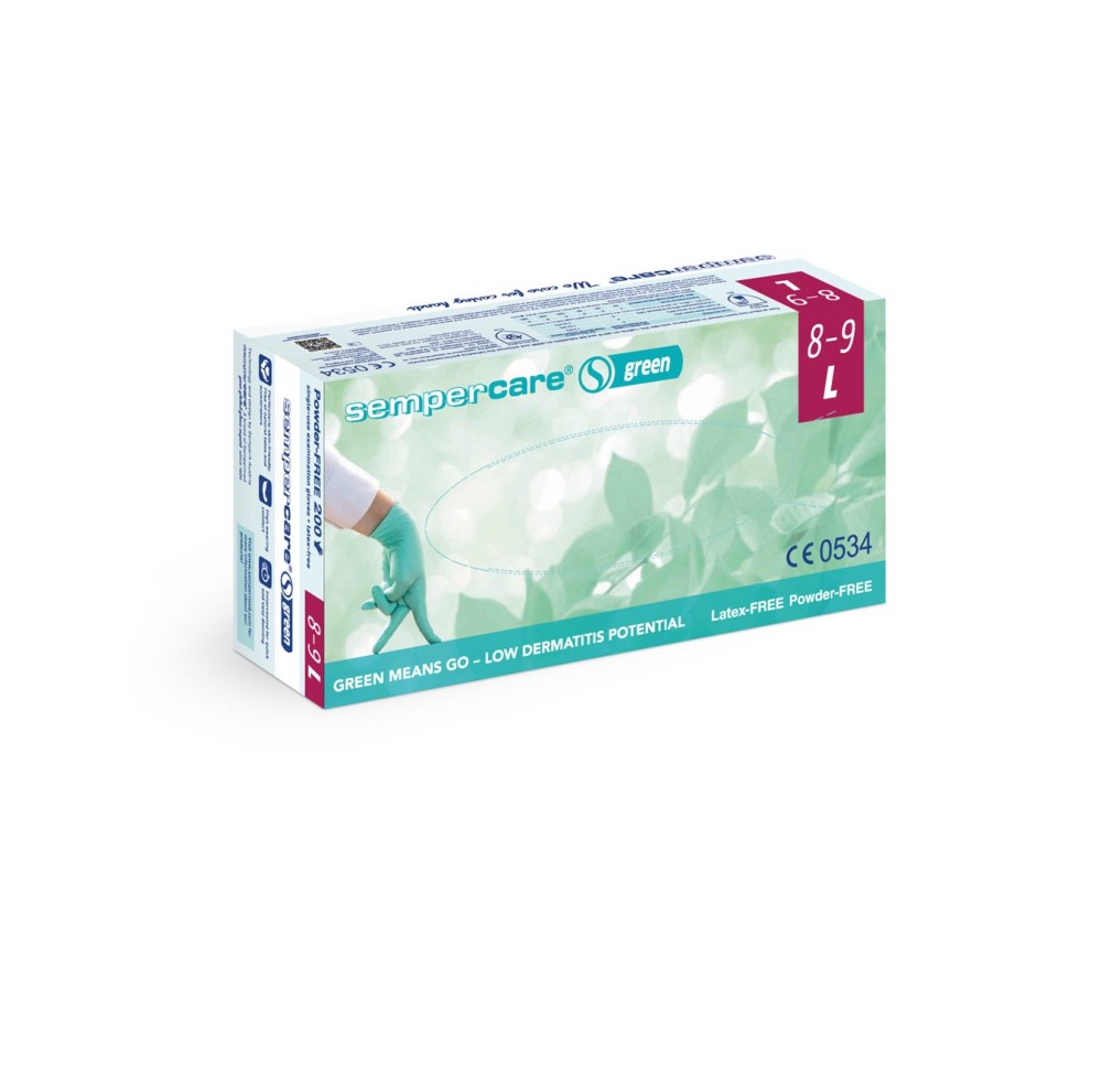 SEMPERCARE green L non stériles 200 pce