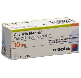 CETIRIZIN Mepha Lactab 10 mg 50 pce