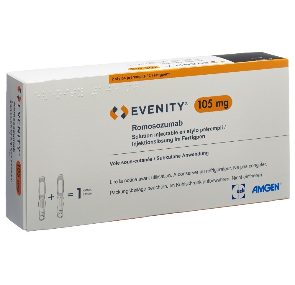 EVENITY sol inj 105 mg/1.17ml stylo pré 2 pce EVENITY sol inj 105 mg/1.17ml stylo pré 2 pce