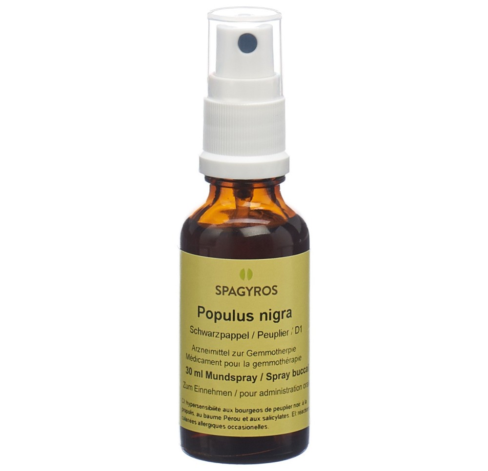 SPAGYROS GEMMO populus nigra mac glyc 1 D 30 ml