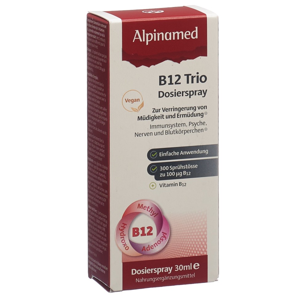 ALPINAMED B12 Trio spray doseur fl 30 ml ALPINAMED B12 Trio spray doseur fl 30 ml