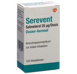 SEREVENT aéros doseur 25 mcg 120 dos