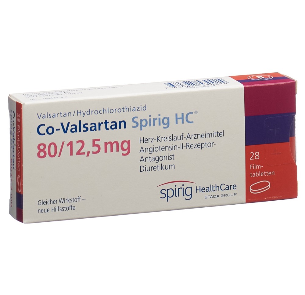 CO-VALSARTAN Spirig HC cpr pell 80/12.5 mg 28 pce