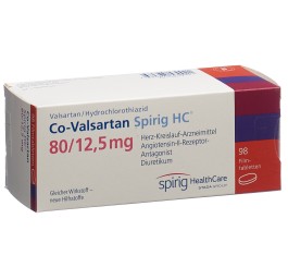 CO-VALSARTAN Spirig HC cpr pell 80/12.5 mg 98 pce