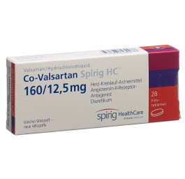 CO-VALSARTAN Spirig HC cpr pell 160/12.5 mg 28 pce