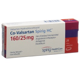 CO-VALSARTAN Spirig HC cpr pell 160/25 mg 28 pce
