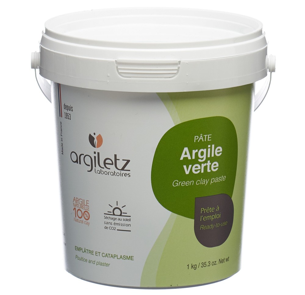 ARGILETZ argile verte instant pâte pot 1 kg