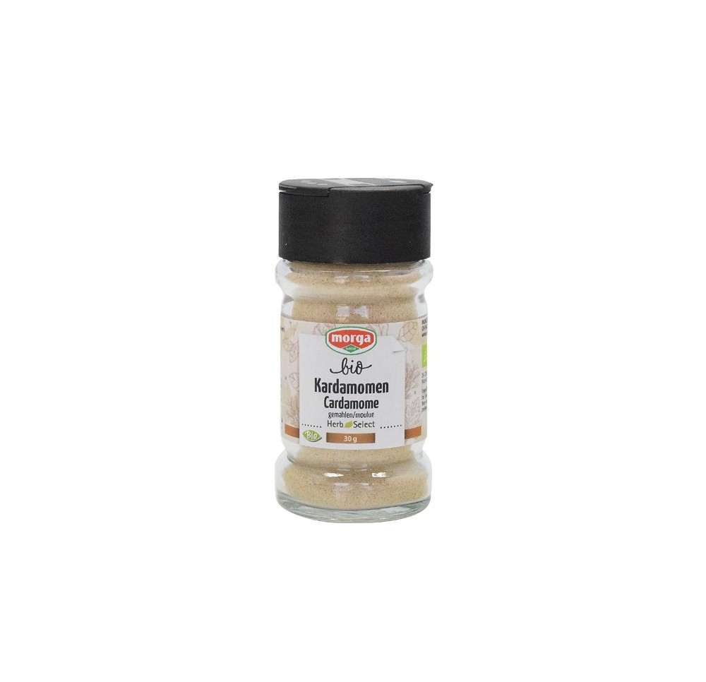 MORGA épice cardamome moulue bio verre 30 g MORGA épice cardamome moulue bio verre 30 g