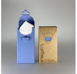 LASTTISSUE Disp mouchoirs réutilisables bleu 6pce