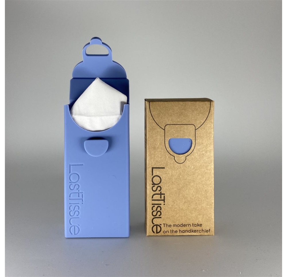 LASTTISSUE Disp mouchoirs réutilisables bleu 6pce