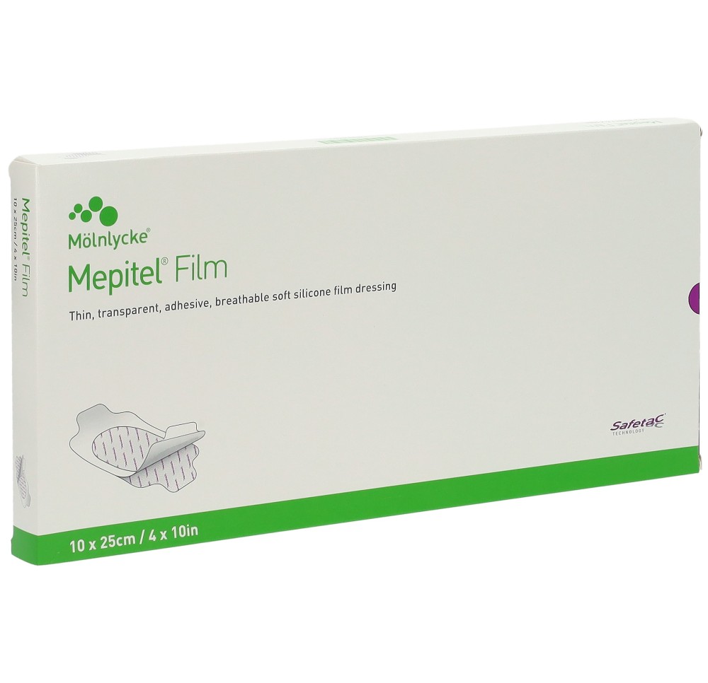 MEPITEL film Safetac 10x25cm (nouveau) 10 pce