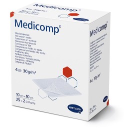 MEDICOMP Bl 4 plié S30 10x10cm stérile 40 x 5 pce