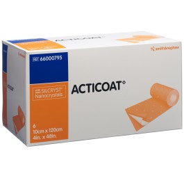 ACTICOAT pansement vulnéraire 10x120cm stér 6 pce