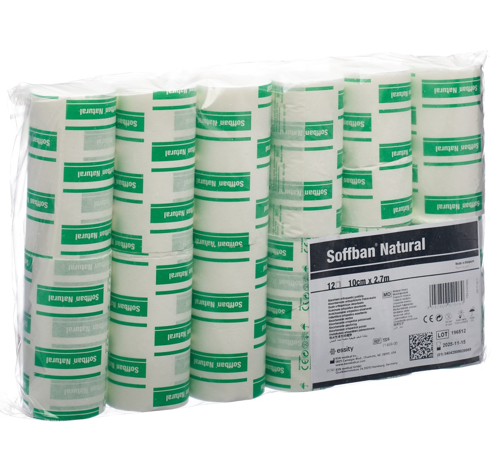 SOFFBAN NATUR bande rembourrage 10cmx2.7m 12 pce