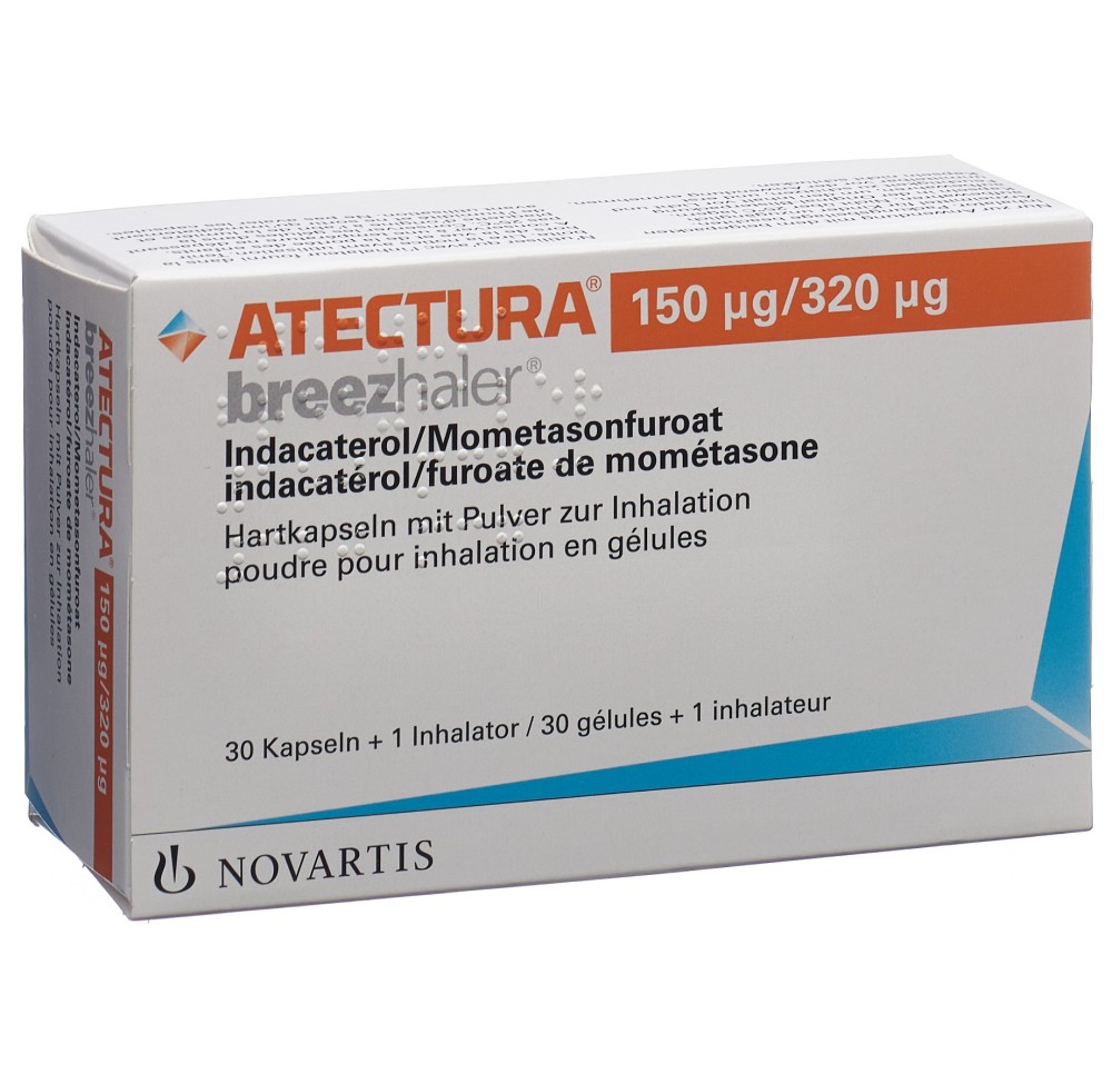ATECTURA BREEZHALER caps inh 150mcg/320mcg 30 pce ATECTURA BREEZHALER caps inh 150mcg/320mcg 30 pce