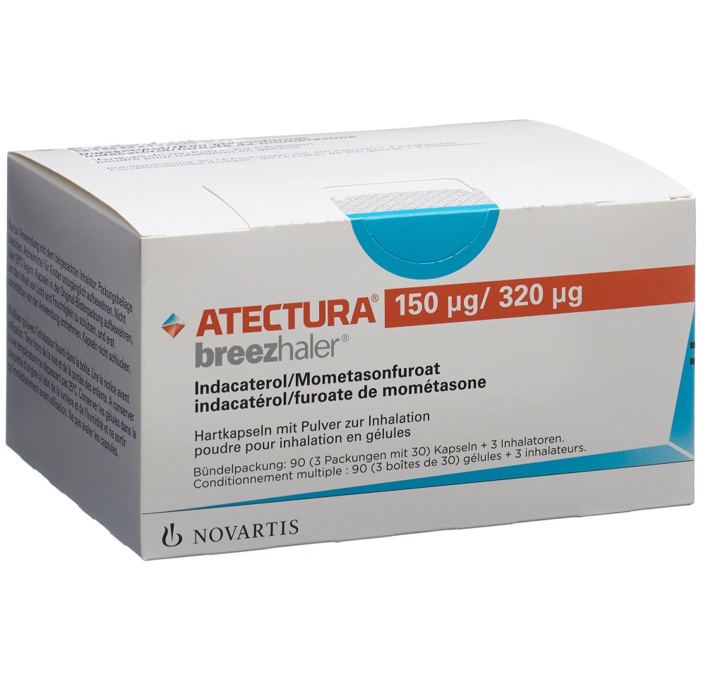 ATECTURA BREEZHALER caps inh 150mcg/320mcg 90 pce ATECTURA BREEZHALER caps inh 150mcg/320mcg 90 pce
