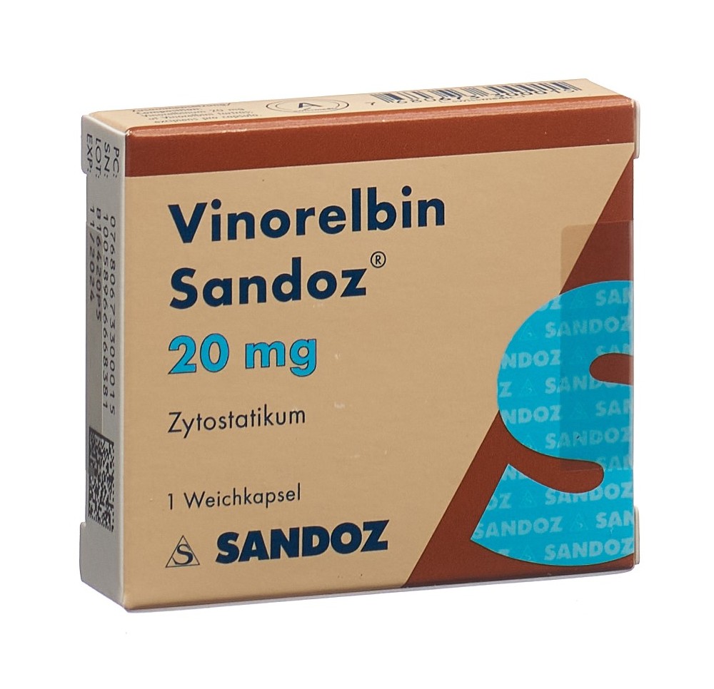 VINORELBIN Sandoz caps moll 20 mg VINORELBIN Sandoz caps moll 20 mg