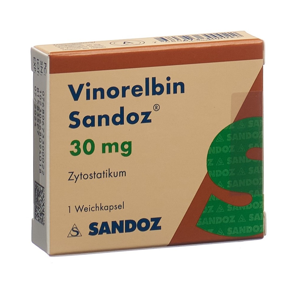 VINORELBIN Sandoz caps moll 30 mg VINORELBIN Sandoz caps moll 30 mg