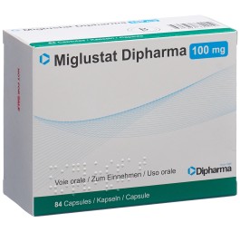MIGLUSTAT Dipharma caps 100 mg blist 84 pce