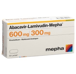 ABACAVIR LAMIVUDIN Mepha Lactab 600/300mg 30 pce