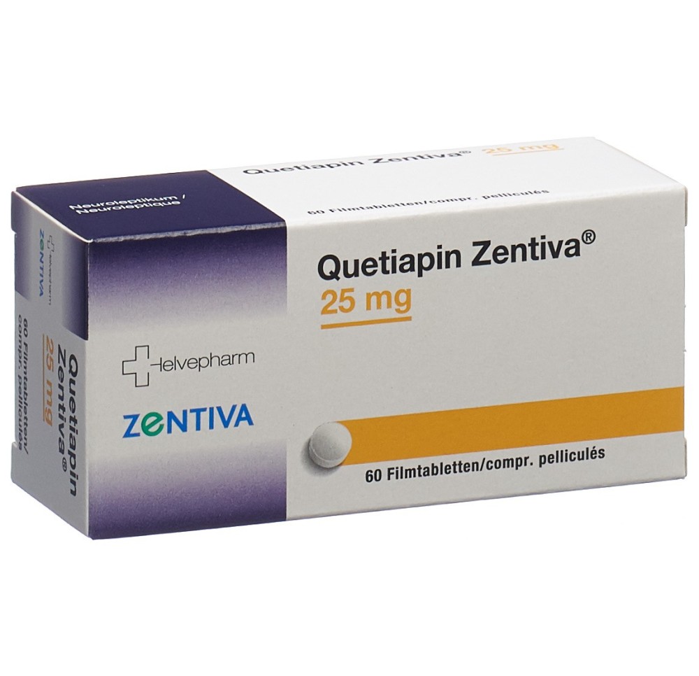 QUETIAPIN Zentiva cpr pell 25 mg 60 pce QUETIAPIN Zentiva cpr pell 25 mg 60 pce