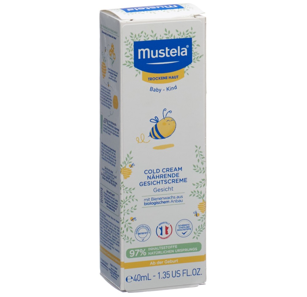 MUSTELA crème visage Cold Cream peau sèche 40 ml