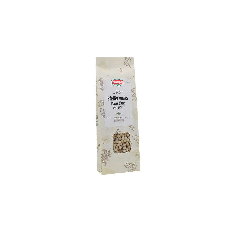 MORGA épice poivre blanc entier bio RECH 70 g MORGA épice poivre blanc entier bio RECH 70 g