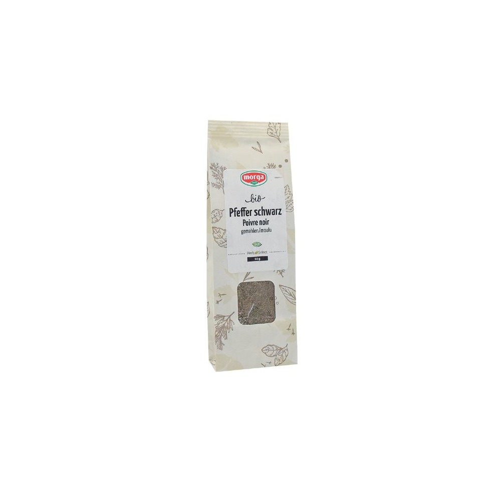 MORGA épice poivre noir moulu bio RECH 60 g MORGA épice poivre noir moulu bio RECH 60 g