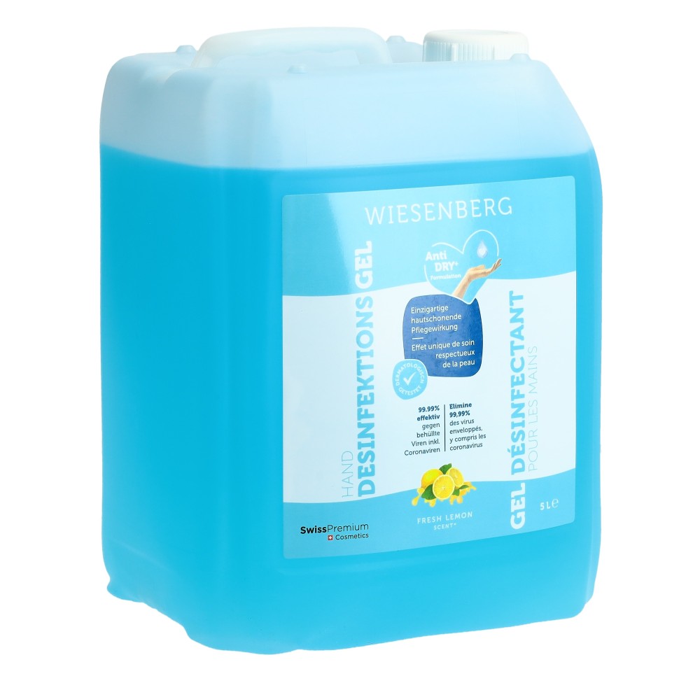 WIESENBERG Gel désinf mains Fresh Lemon 5 lt